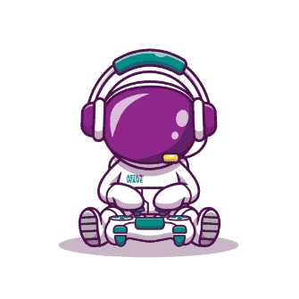 Astrowave-astronaut-gaming-with-headphone