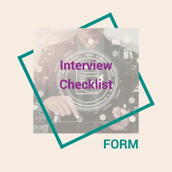 Interview Checklist