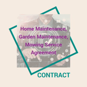 Home Maintenance, Garden Maintenance, Mowing Service Agreement
